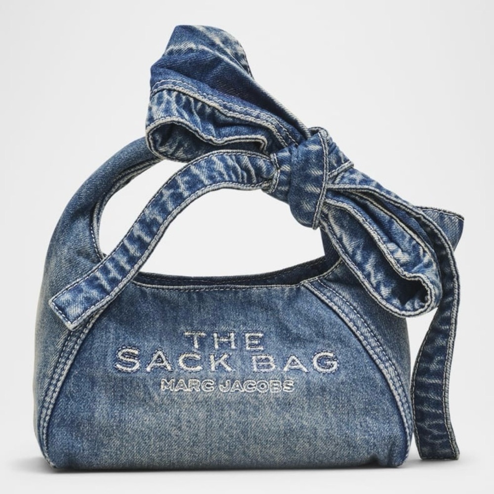 Marc Jacobs Blue Denim Sack Bag